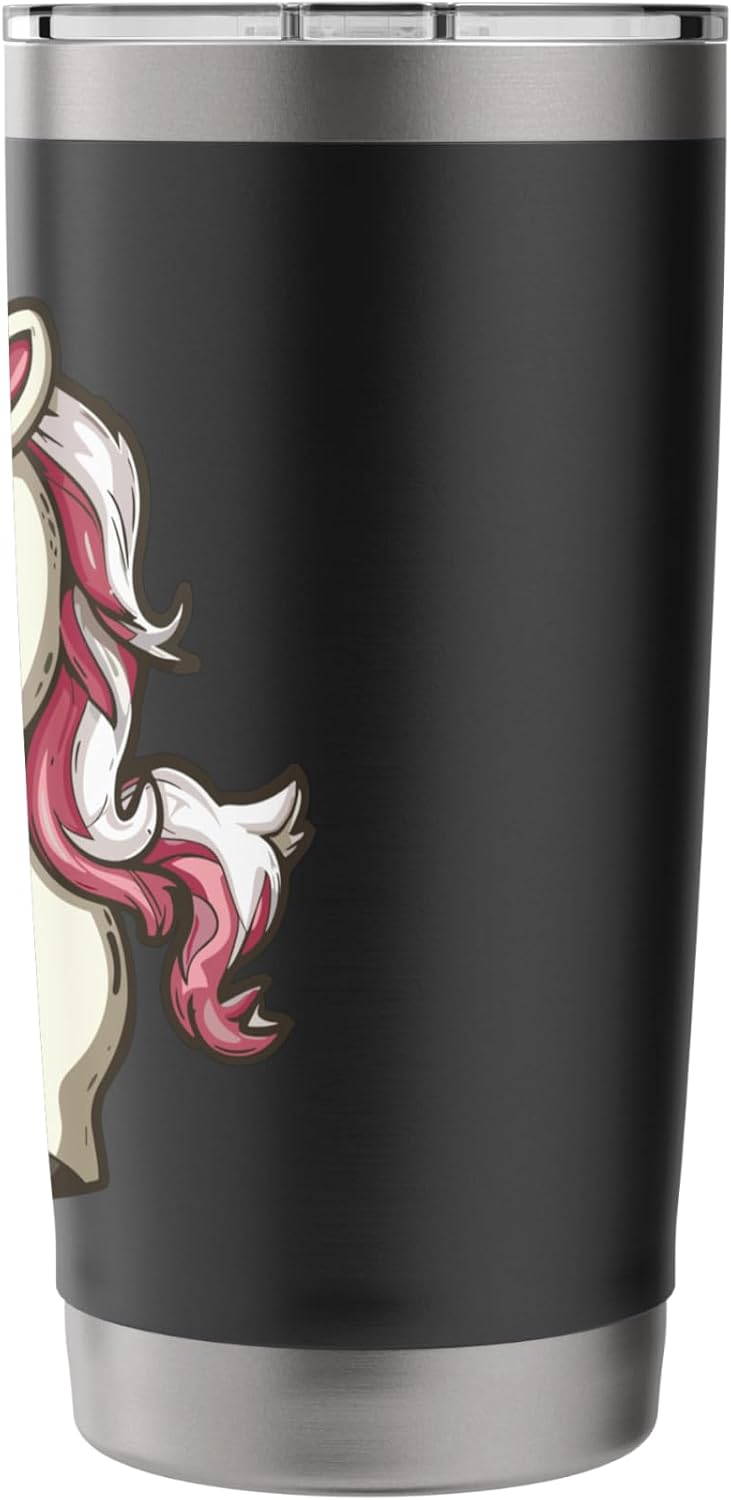 Mad Horror Cute Unicorn with Sword – Unique Fantasy Design Stainless Steel Insulated Tumbler image 2