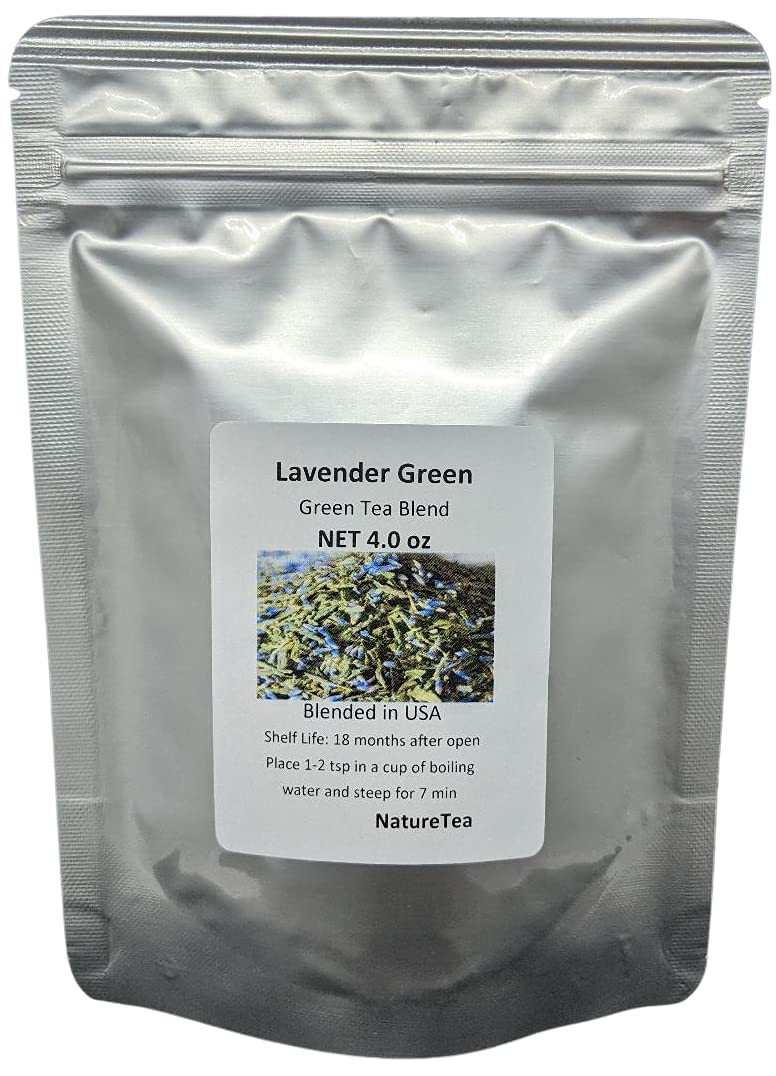 Lavender Green Tea - Loose Leaf by Nature Tea (8 oz)