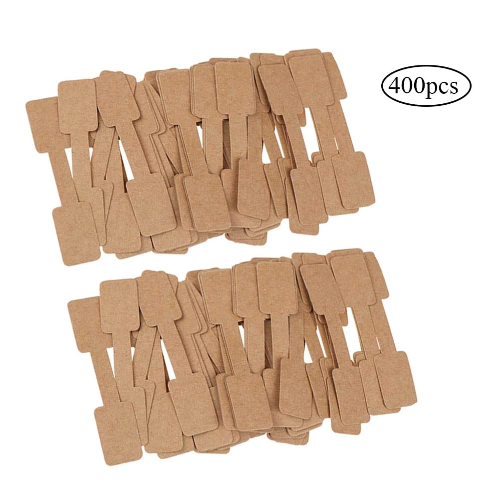 400 Etichette Prezzi In Carta Kraft - Adesivi Per Prezzi Per Gioielli, Abbigliamento E Negozio - Foto 7