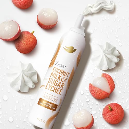 Dove Whipped Shower Foam Coconut & Lychee 10.3 OZ - image 3