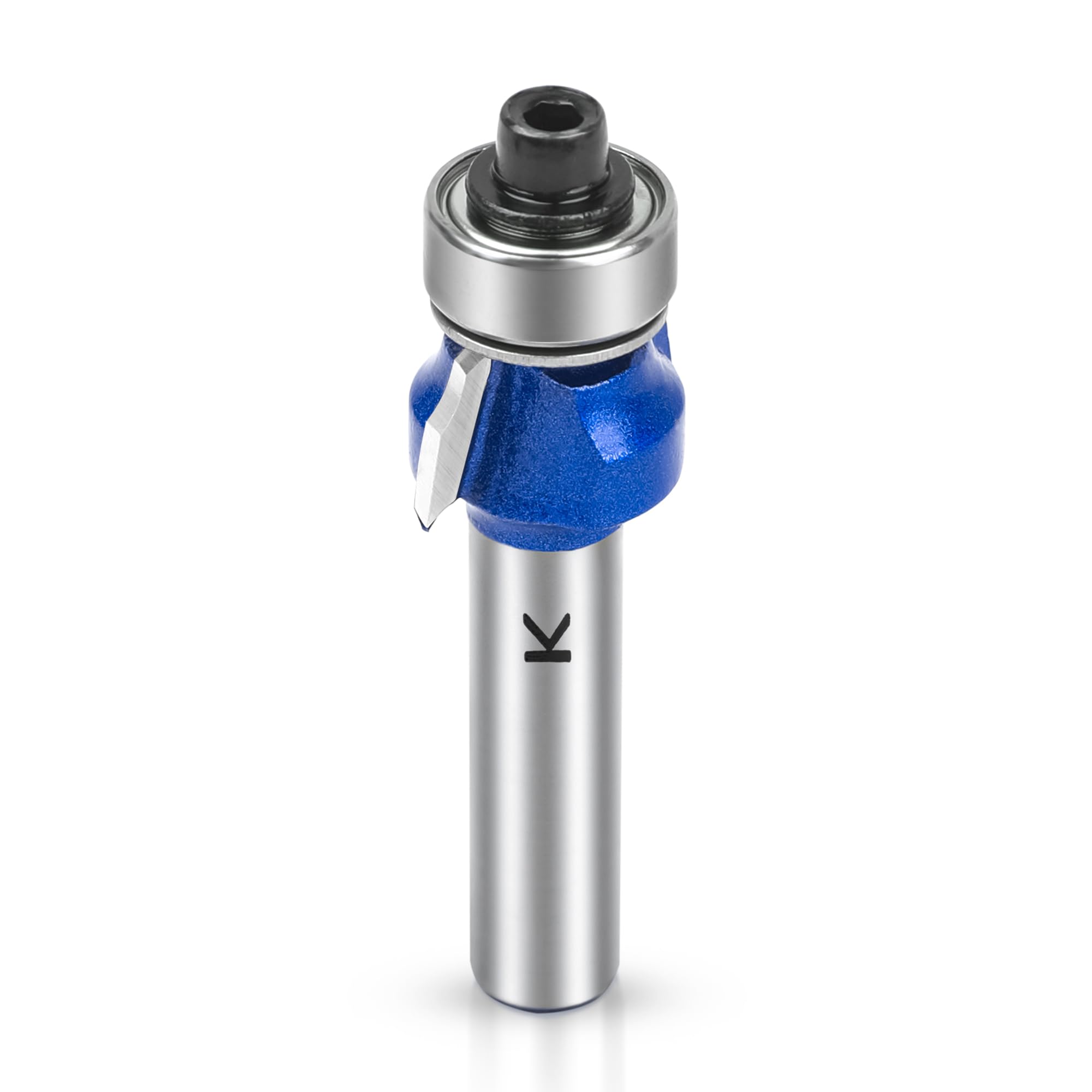 NICAVKIT Radius 2 mm Rounding Cutter with 8 mm Shank, Carbide Round Over Milling Cutter Bits Router Bits Edge Cutter for Woodworking