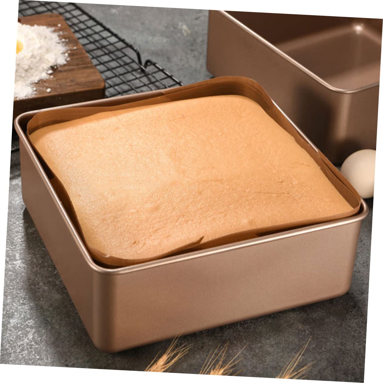 Moule à Gâteau Carré Antiadhésif Moule à Cake pour Cuisson Four Plat à Pâtisserie pour Cuisine