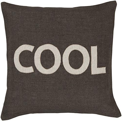Artistic Weavers ST-005 Hand Crafted 100% Jute Charcoal 22" x 22" Graphic Novelty Decorative Pillow image 3