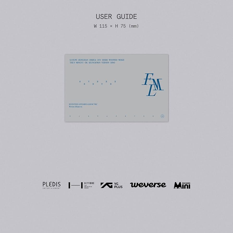 Amazon.co.jp: SEVENTEEN 10th Mini Album 'FML' (Weverse