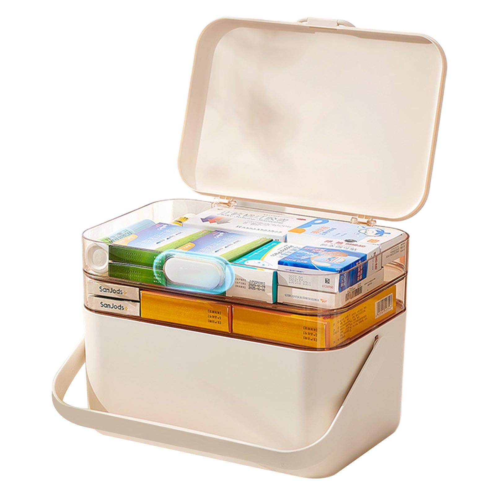 Portapillole a tre capiente Organizer Medico A Scomparti Rimovibili Per | Contenitore Di Conservazione Quotidiana custodia da viaggio portatile capiente contenitore comodo per la famiglia
