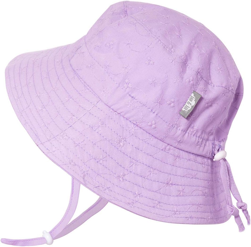 GRO-with-Me Adjustable Bucket Hats for Baby Toddler Kids, 50+ UPF Sun Protection