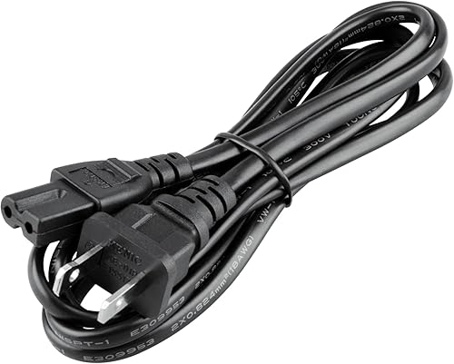 Miniatura 3 de Dysead Cable de alimentación de CA de 6 pies compatible con HISENSE 1156691 Cable conector de cargador de suministro de 2 clavijas