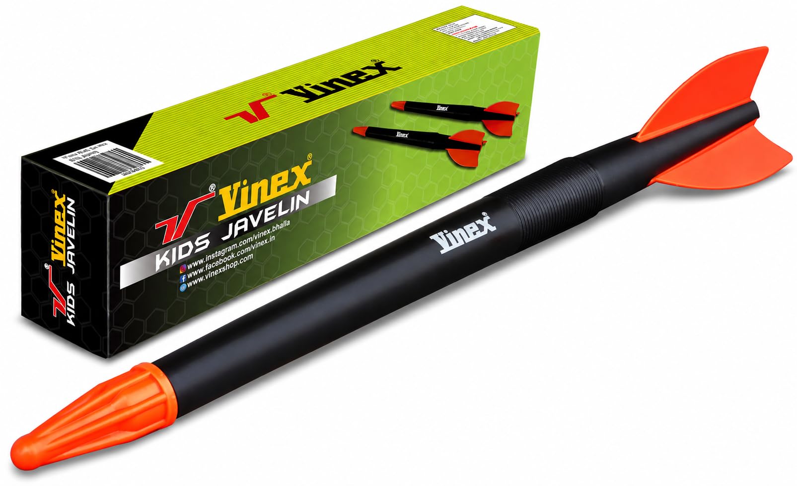 Vinex Kids Javelin, Javelin Throwing for Kids, Plastic Little Launcher Training Javelin - Ideal for Kids, Adults, and School Competitions| Javelin Activities for Children, Beginner Javelin Kids-image-7