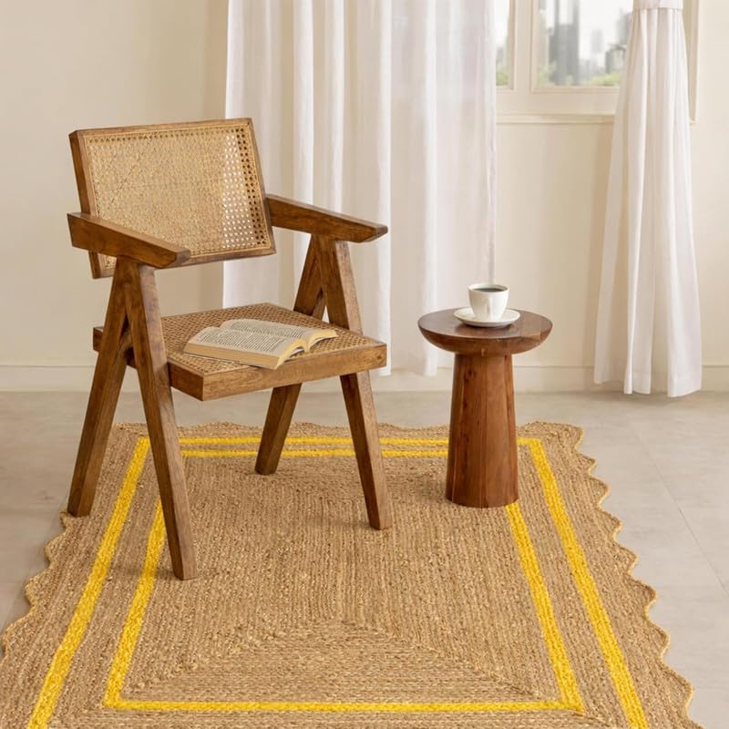 Rectangular Strips Rug | Modern Stylish Floor Mat for Living Room, Bedroom & Office | Soft, Durable & Easy to Clean
