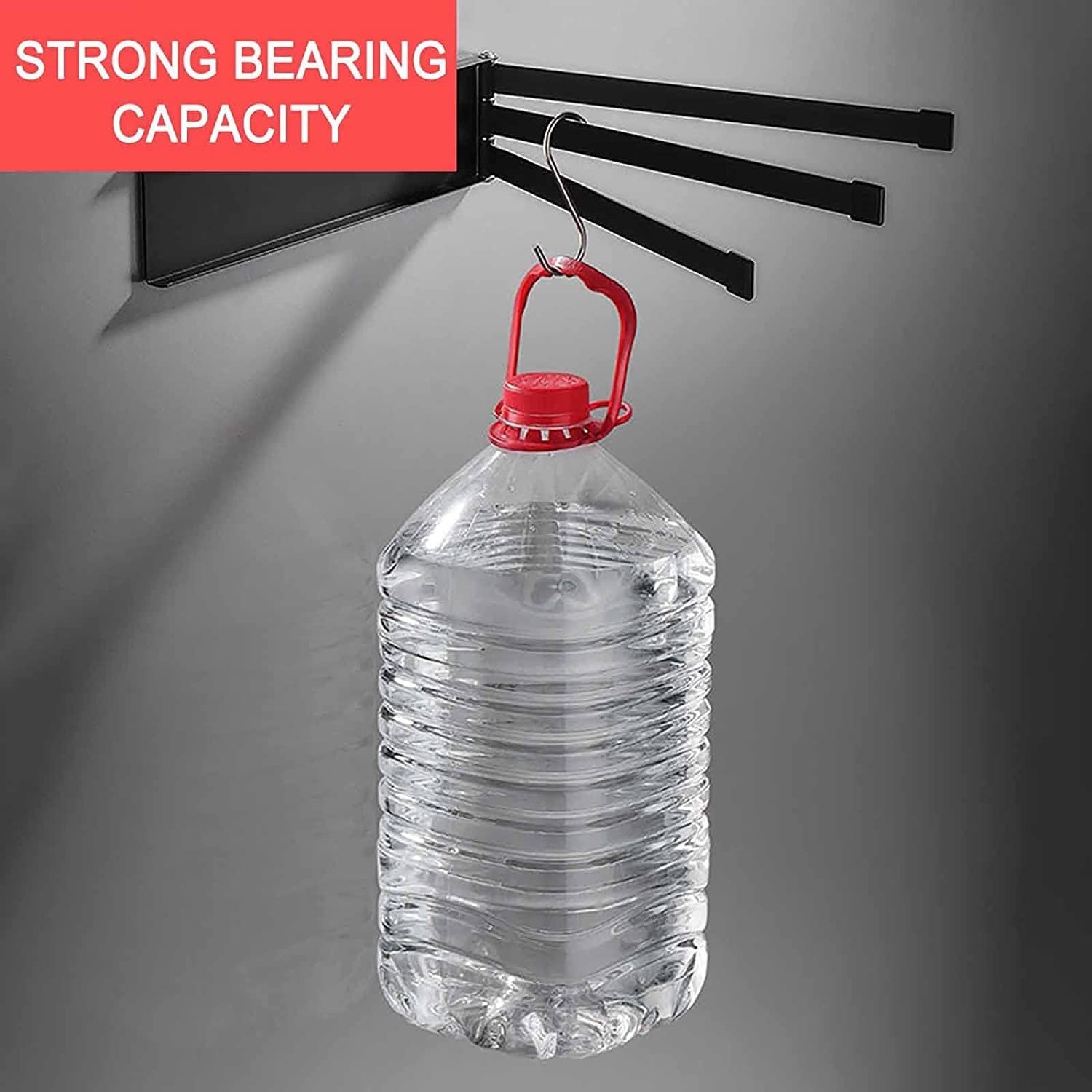 Portasciugamani Senza Foratura, mensola da Bagno, Accessori da Cucina, Supporto Pieghevole e Girevole, Barre da Parete, Supporto da Bagno (Bianco)