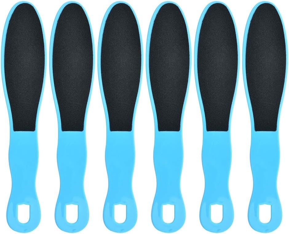 Jnjnyng 6 limas Azules de Doble Cara para el talón, el Dispositivo Exfoliante Elimina eficazmente la Piel Dura y los Callos de los pies, el Dispositivo Exfoliante para pies Secos y agrietados