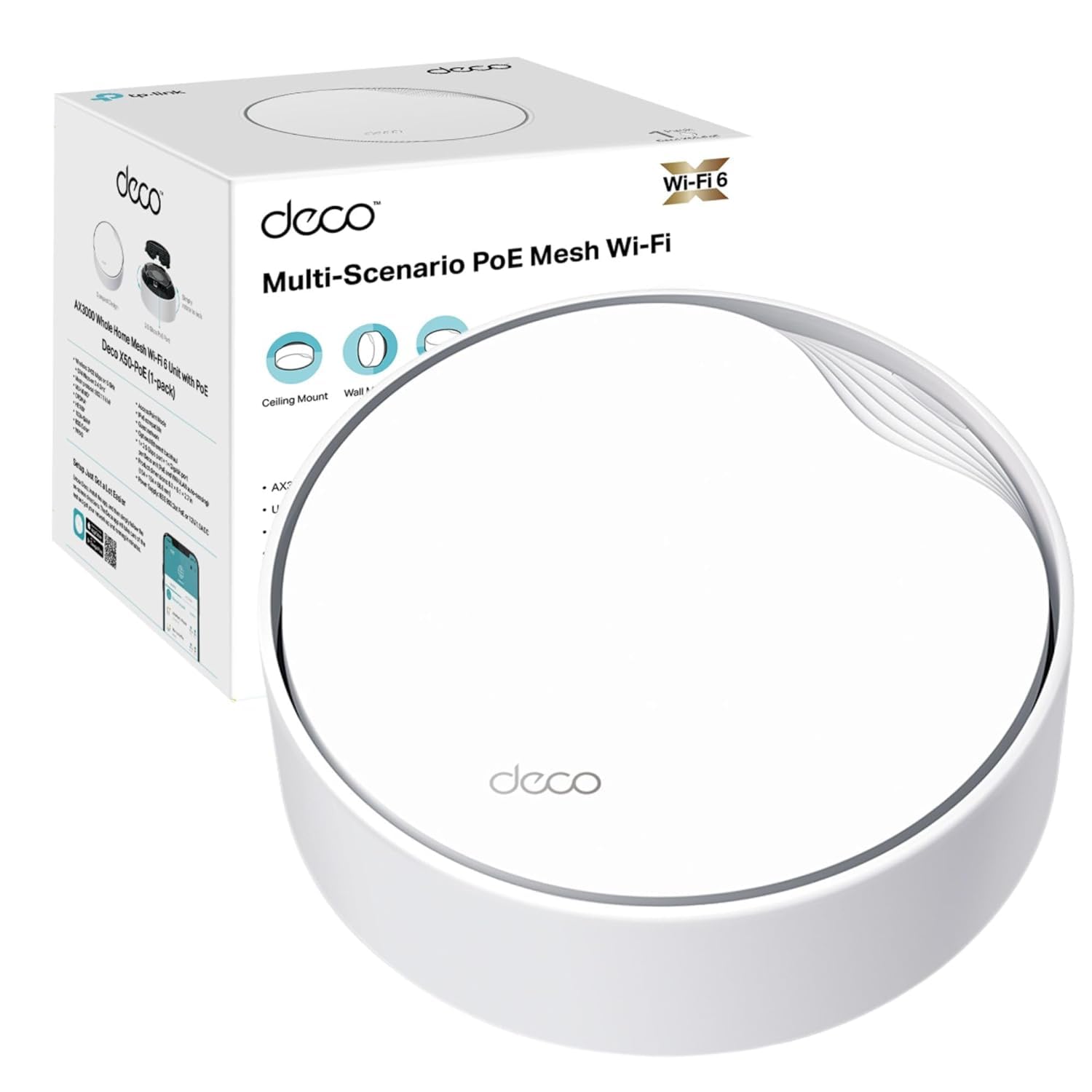 Deco X50-PoE AX3000 Whole Home Mesh WiFi 6 System Compatible with TP-Link-image-37