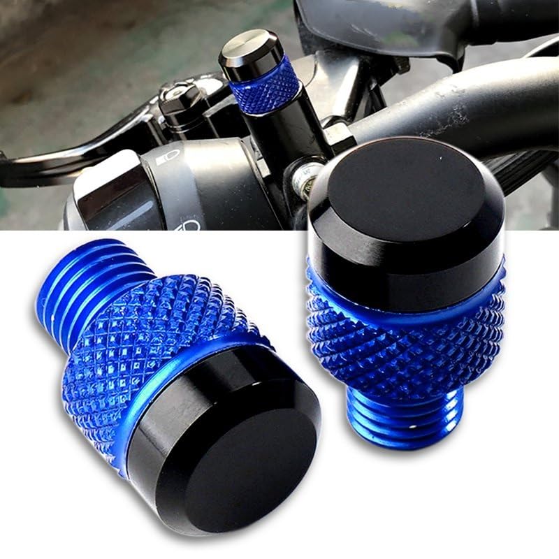 Tornillos Tapagujeros Para Espejo Retrovisor De Moto – Aluminio CNC, Rosca M10x1.25, Compatibles Con Yamaha MT-07, MT-09, MT-10 Y Más