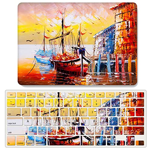 Funda MacBook Pro 16 A2141 rígida antiarañazos con película de teclado lavable