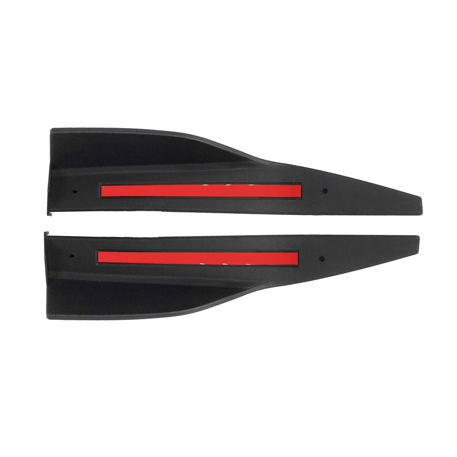1 para uniwersalne listwy progowe nadwozia samochodu 2015-2017, dla forda, dla mustanga, naklejki Rocker Splitters dyfuzor Winglet zderzak 36cm