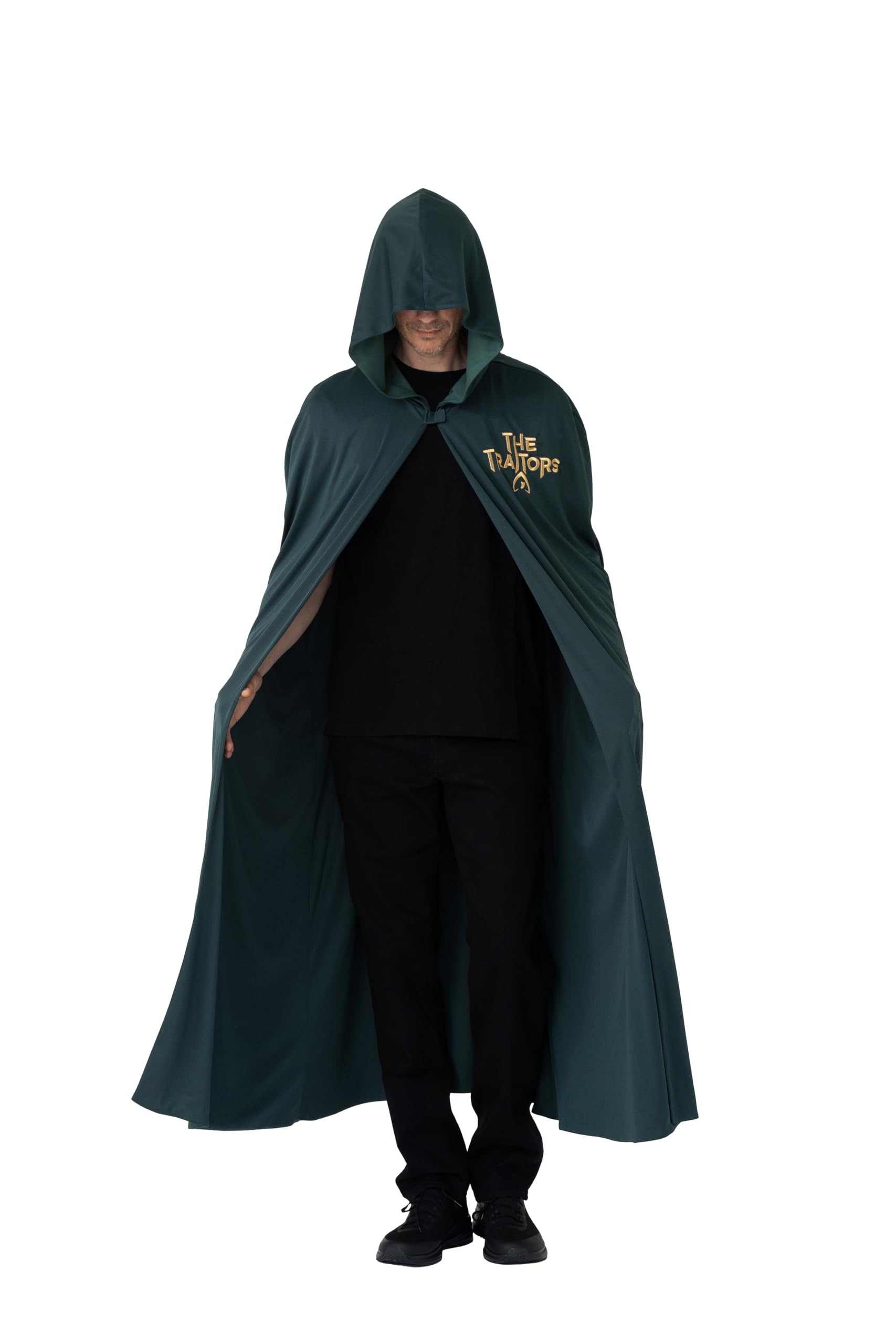 Blues Group Officially Licensed The Traitors Cloak with Hood – Unisex Fancy Dress Robe for Adults – Size L-XL – TV Show Costume Cape for Halloween, Cosplay & Parties