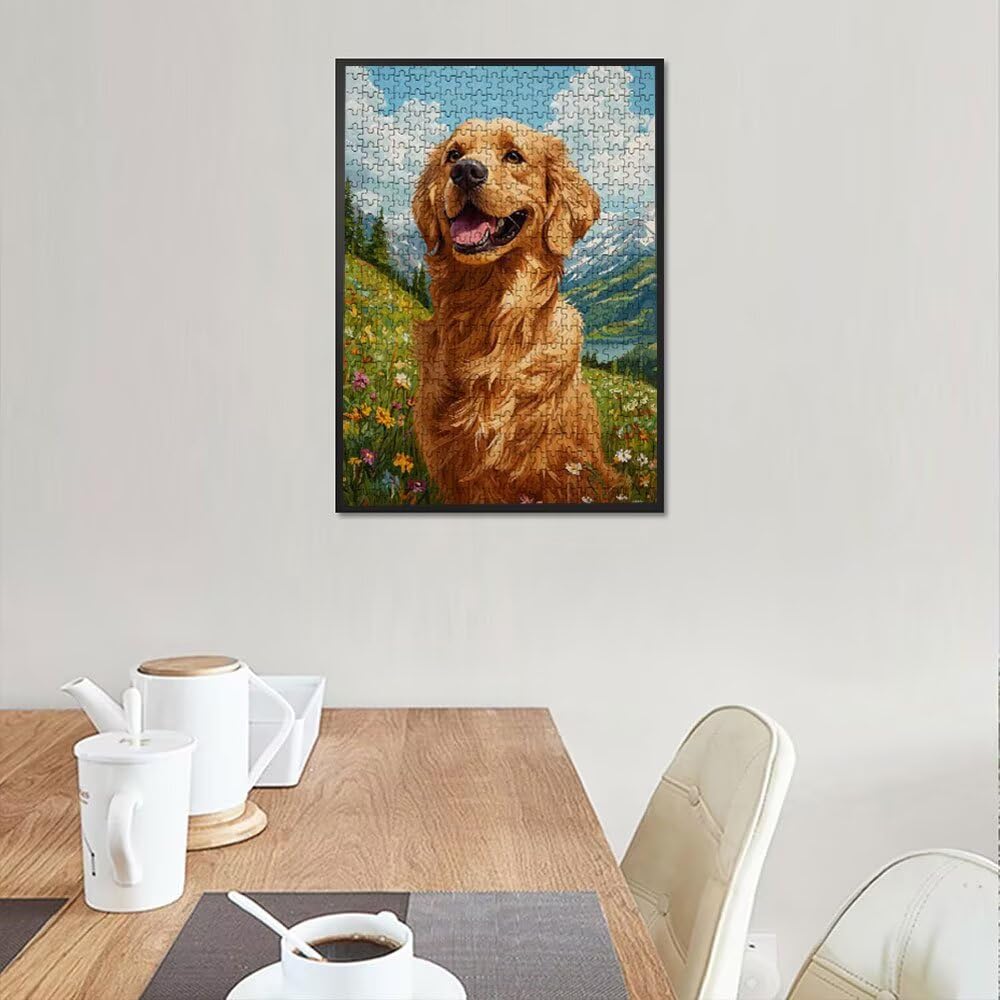 Puzzle 2000 sztuk, trawa pies puzzle dla dorosłych 2000, drewniane puzzle, klasyczne gry edukacyjne, niemożliwe wyzwanie, gry i zajęcia rodzinne, prezent kreatywności DX0YL1-133