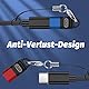 NEWZEROL 2 Stück USB C Adapter Kompatibel für Garmin Uhr Typ C Ladekabel Adapter für Garmin Forerunner570/970/165/955/965,Fenix 8/8 Solar/7/6,vivoactive 6/5/4s,Venu 3S/2S,Epix2,Instinct 3-Rot/Blau