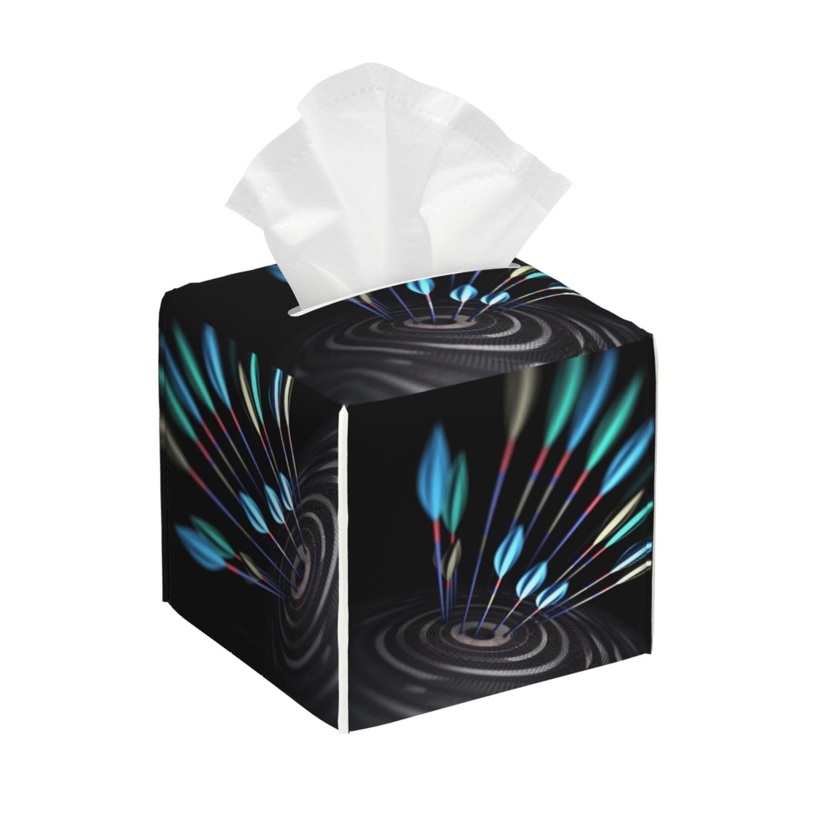 Darts Arrows Tissue Box Cover Square Cube Boxes
