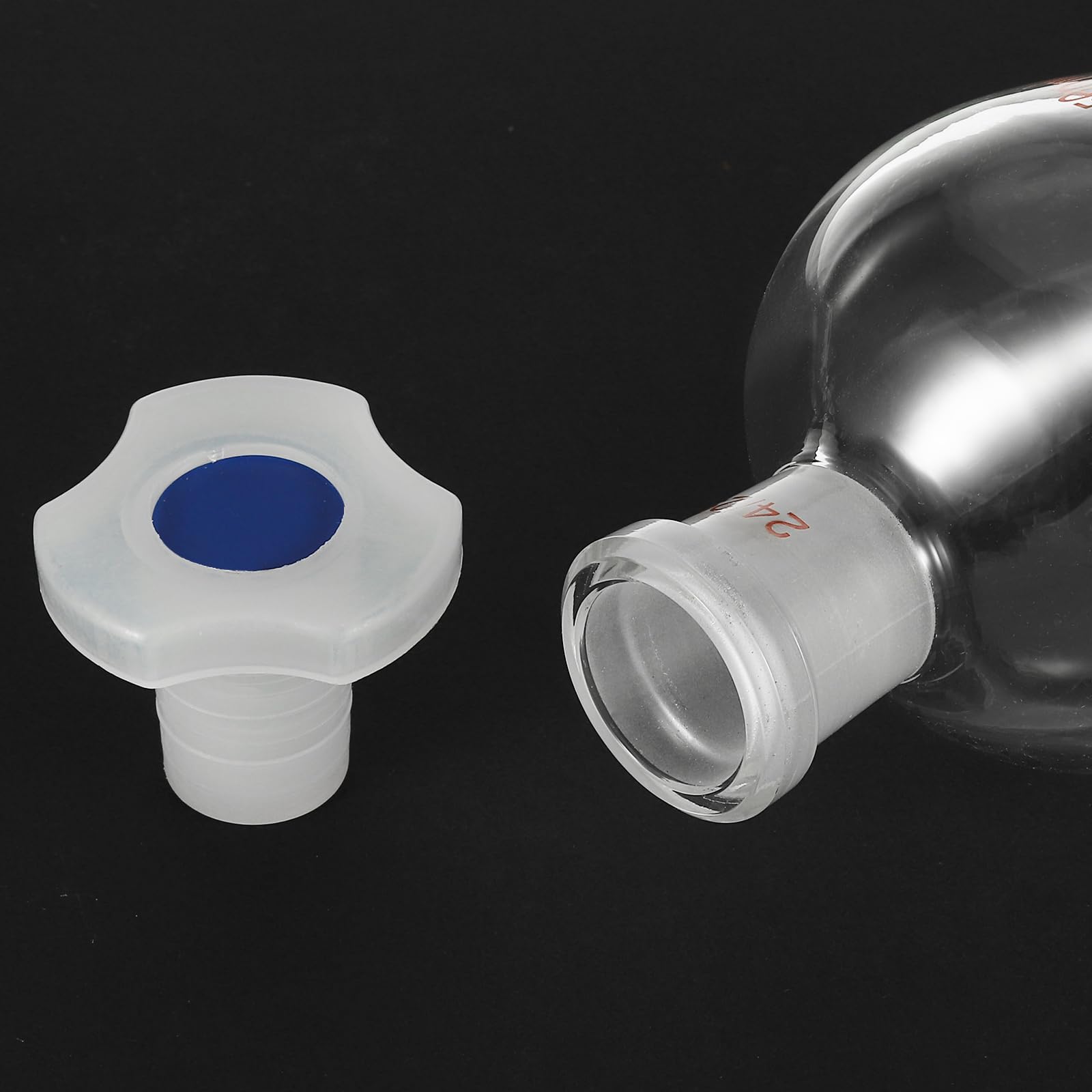 PATIKIL 250ml Entonnoir Séparateur Conique, Entonnoir De Séparation En Verre Borosilicaté À Paroi Épaisse Avec Joints 24/29 Et Robinet En PTFE Pour Extraction Par Titration