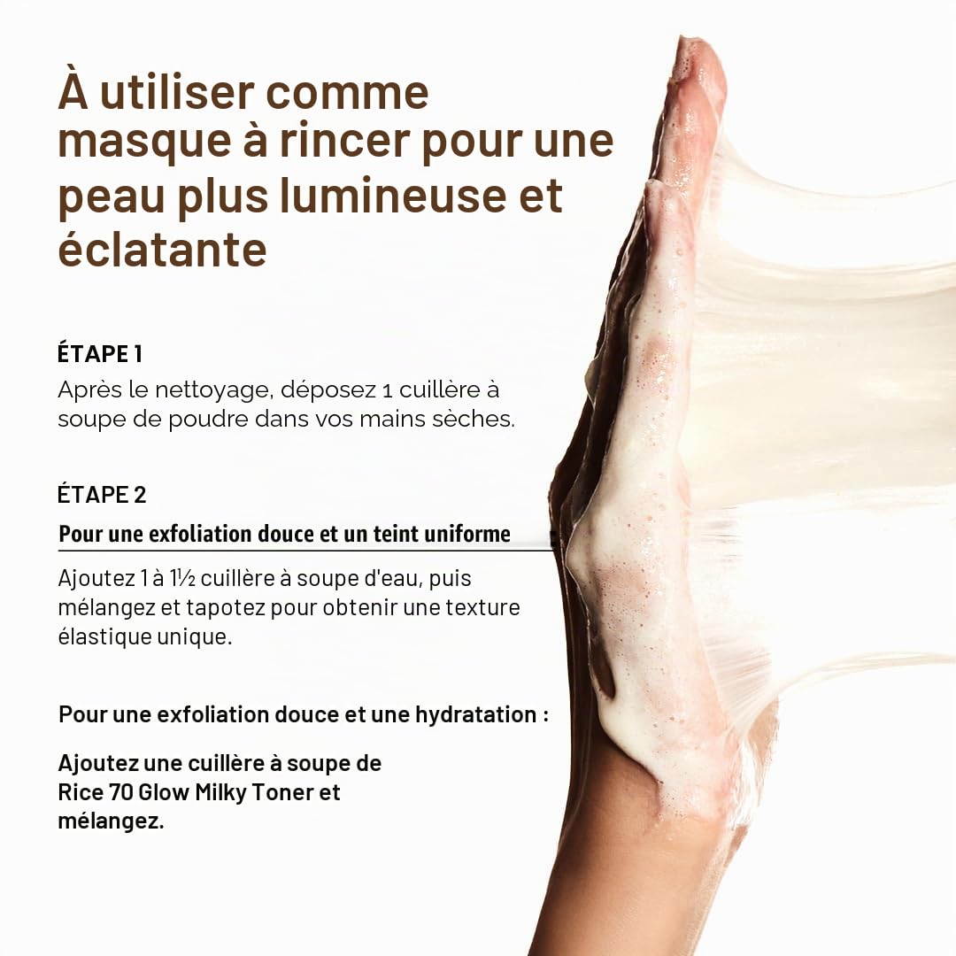 Anua Nettoyant Visage Enzyme de Riz – Poudre Nettoyante Exfoliante Douce, Éclat du Teint, Soin Visage pour Peau Sensible, Skincare Coréenne, 40g