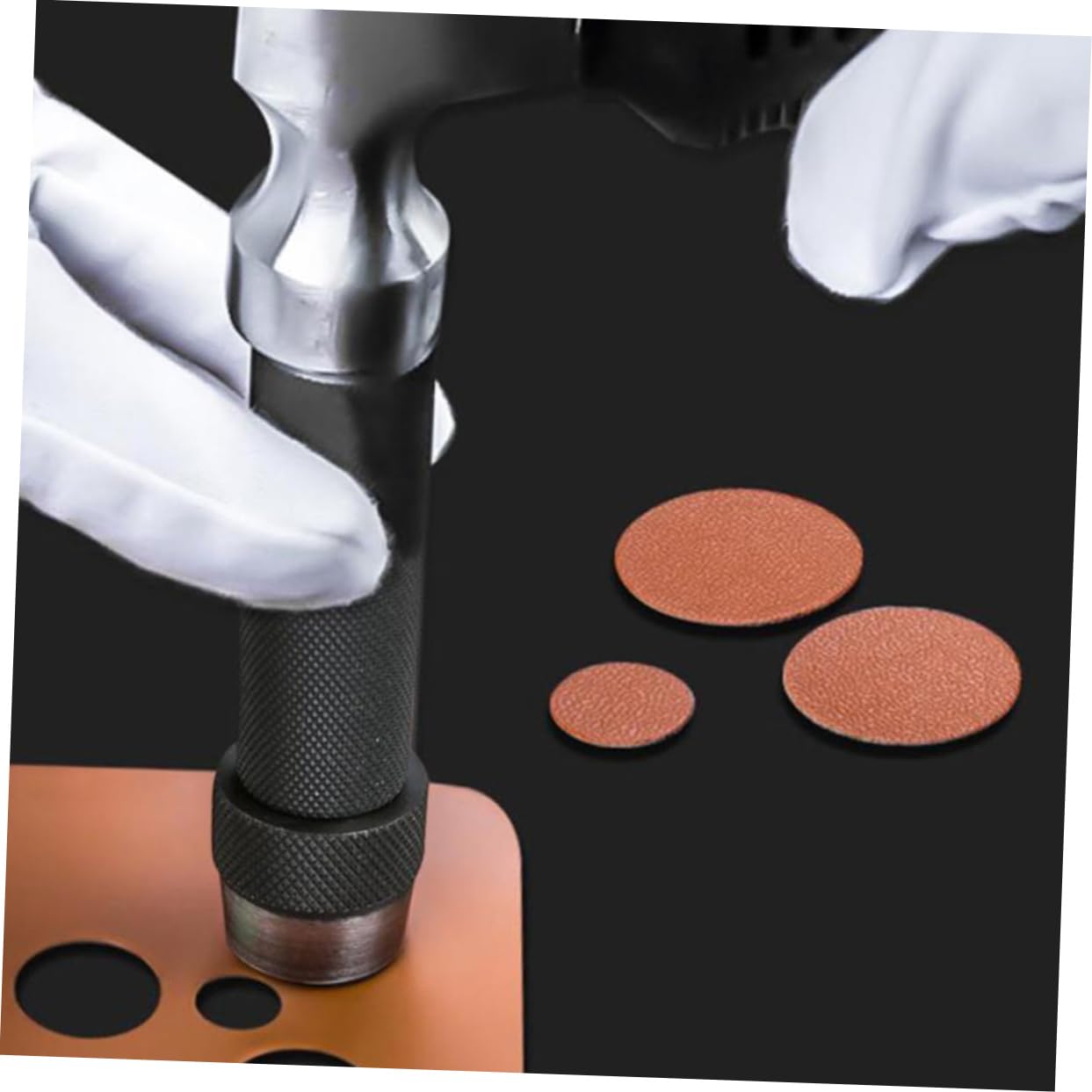 OSALADI Hollow Punch Set for Leather Durable Tool for Crafting Automotive and Watch Straps Precision Hole Cutter for DIY Projects and Use