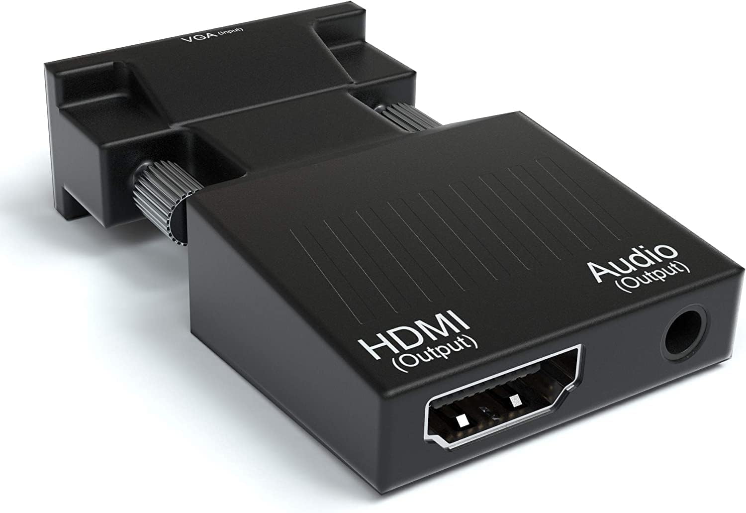 DooBuy VGA to HDMI Adapter, HDMI Female to VGA Male Converter with 3.5mm Audio Support and 1080P Full HD Video Compatible with TV Stick Raspberry Pi Laptop PC Tablet Digital Camera TD-168TC