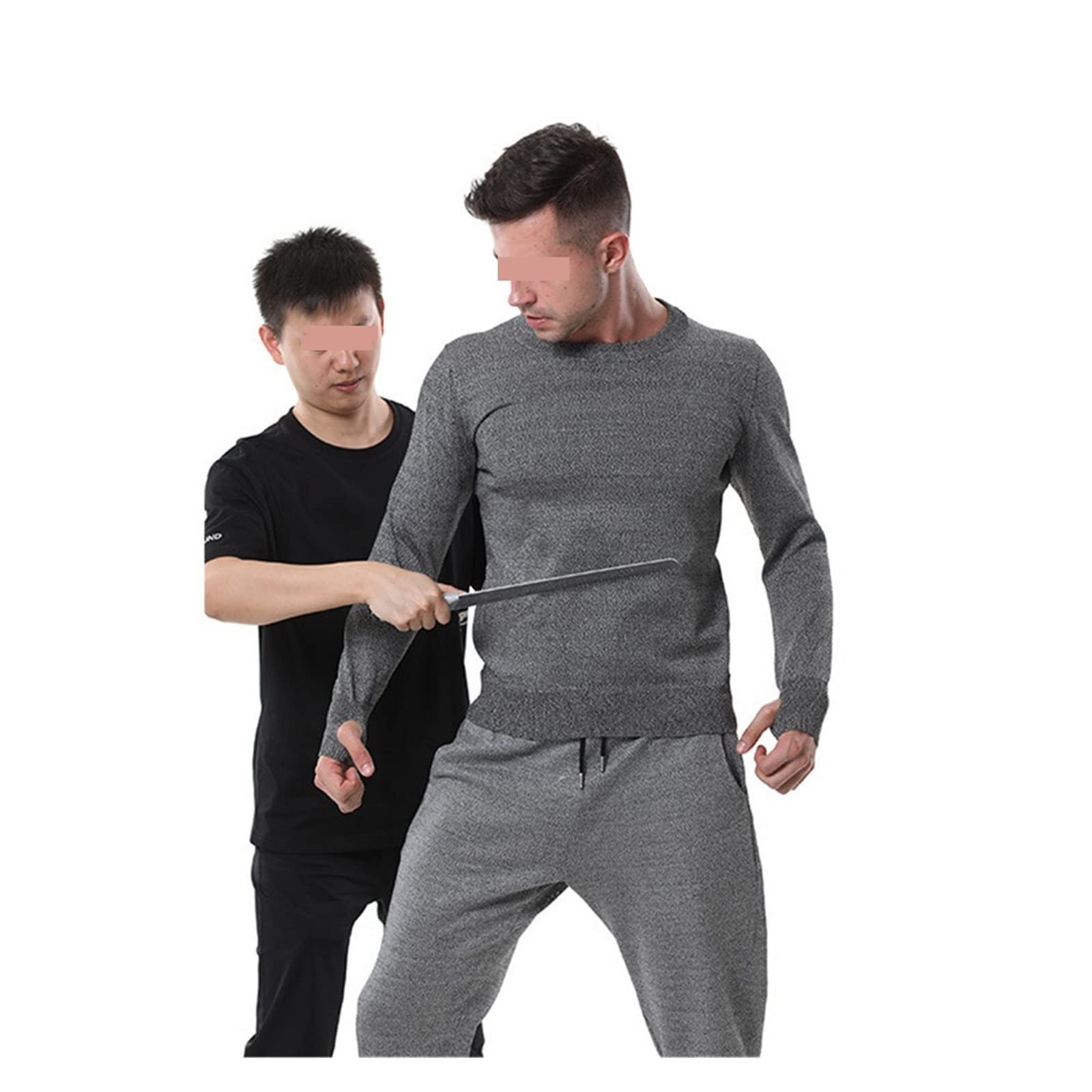 Autodefensa Anti-puñalada Anti corte ropa cuchilla camisetas tácticas hombres resistente a las puñaladas camisa de guardaespaldas policía negocios Tops Alta resistencia(Small)