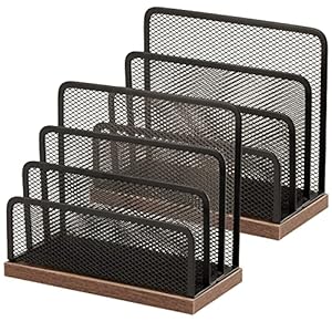 Asifmthot ASIFMAIL Holz-Schreibtisch-Organizer 2 Stück
