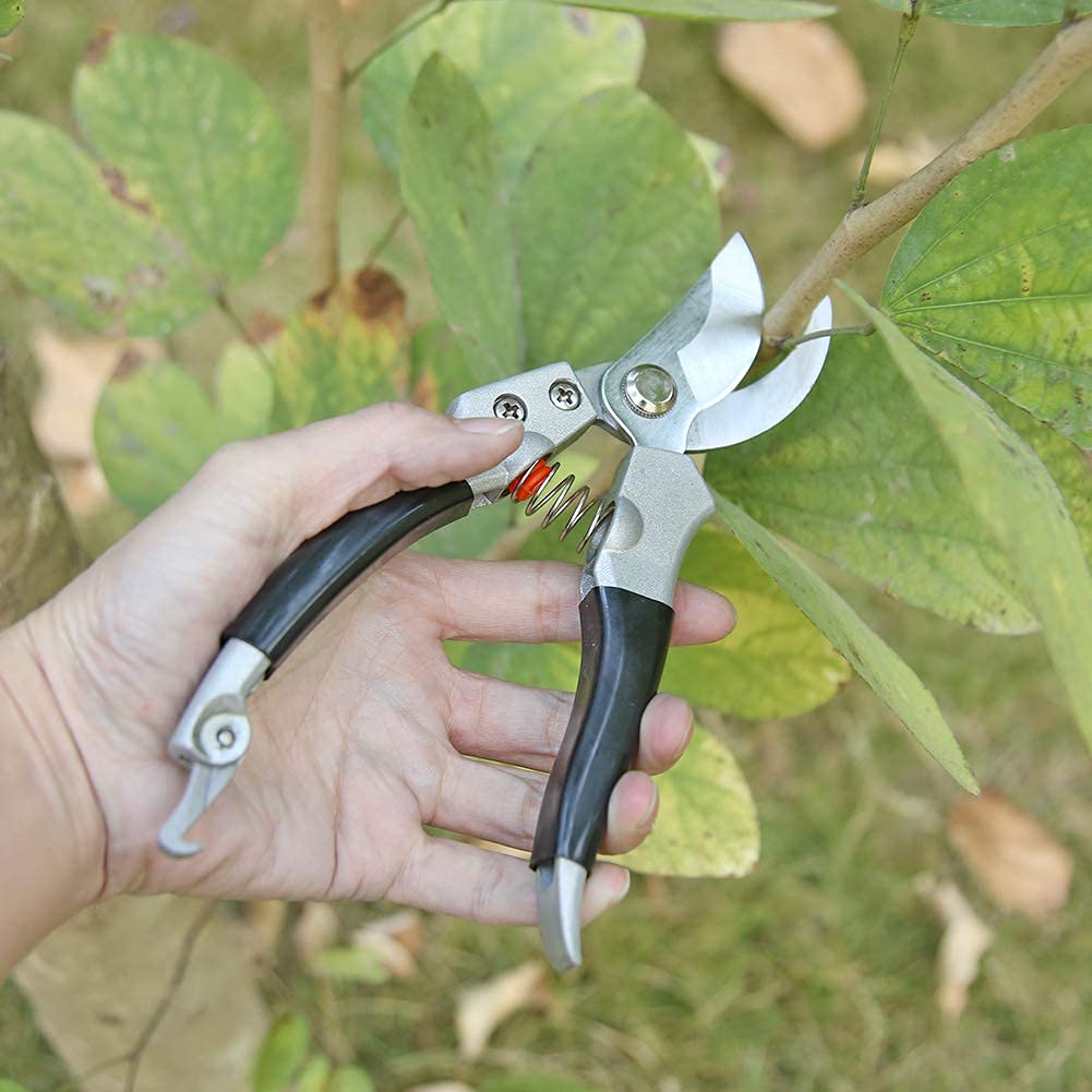 Cesoie per Alberi, cesoie da potatura, cesoie da Giardino Cesoie per Rami, cesoie per potatura a Mano, Nere
