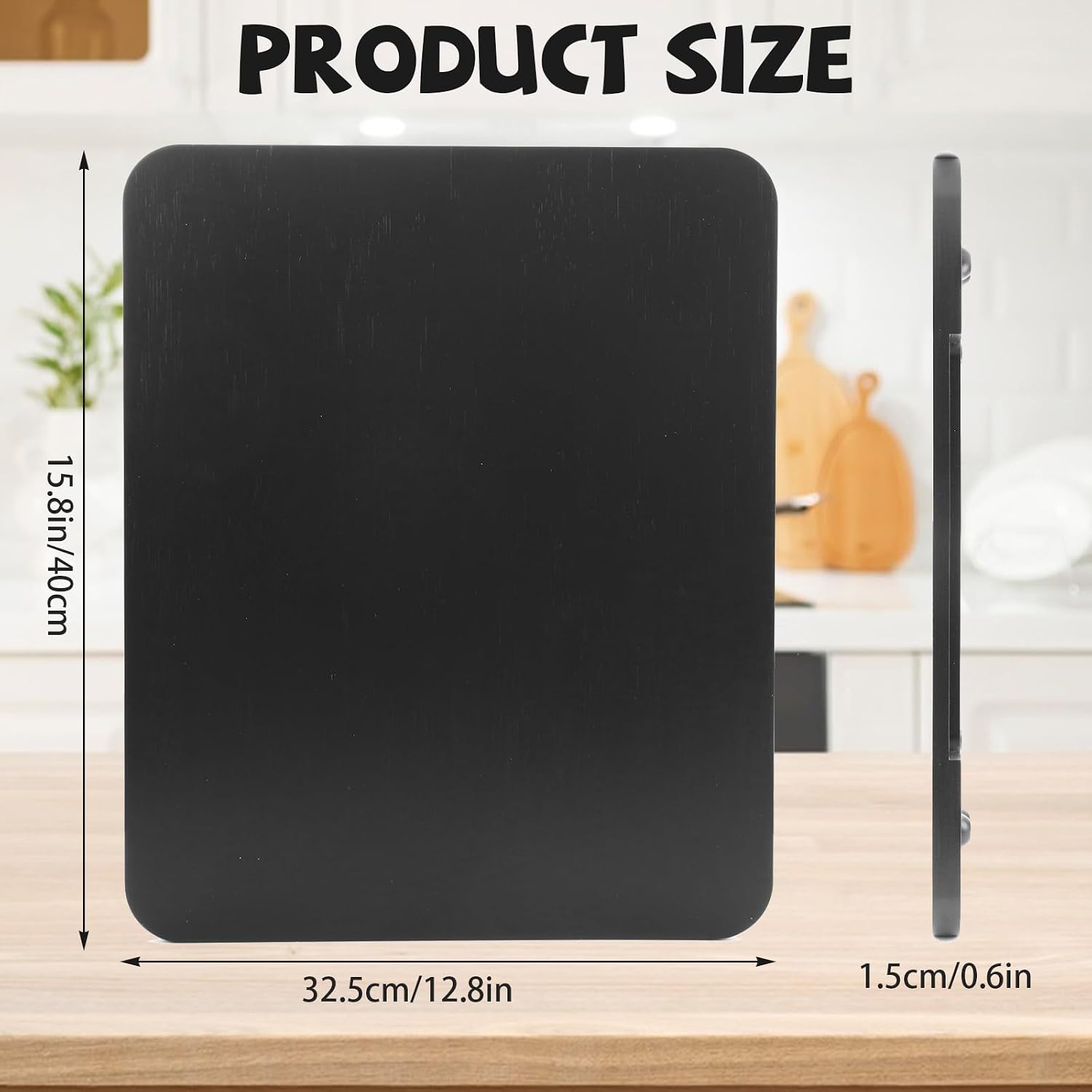 1 Pcs Appliance Slider Base, Small Appliance Slider with Universal Wheels, 40 x 32.5 x 1.5 cm Black Sliding Tray for Coffee Maker, Mixer and Countertop Storage