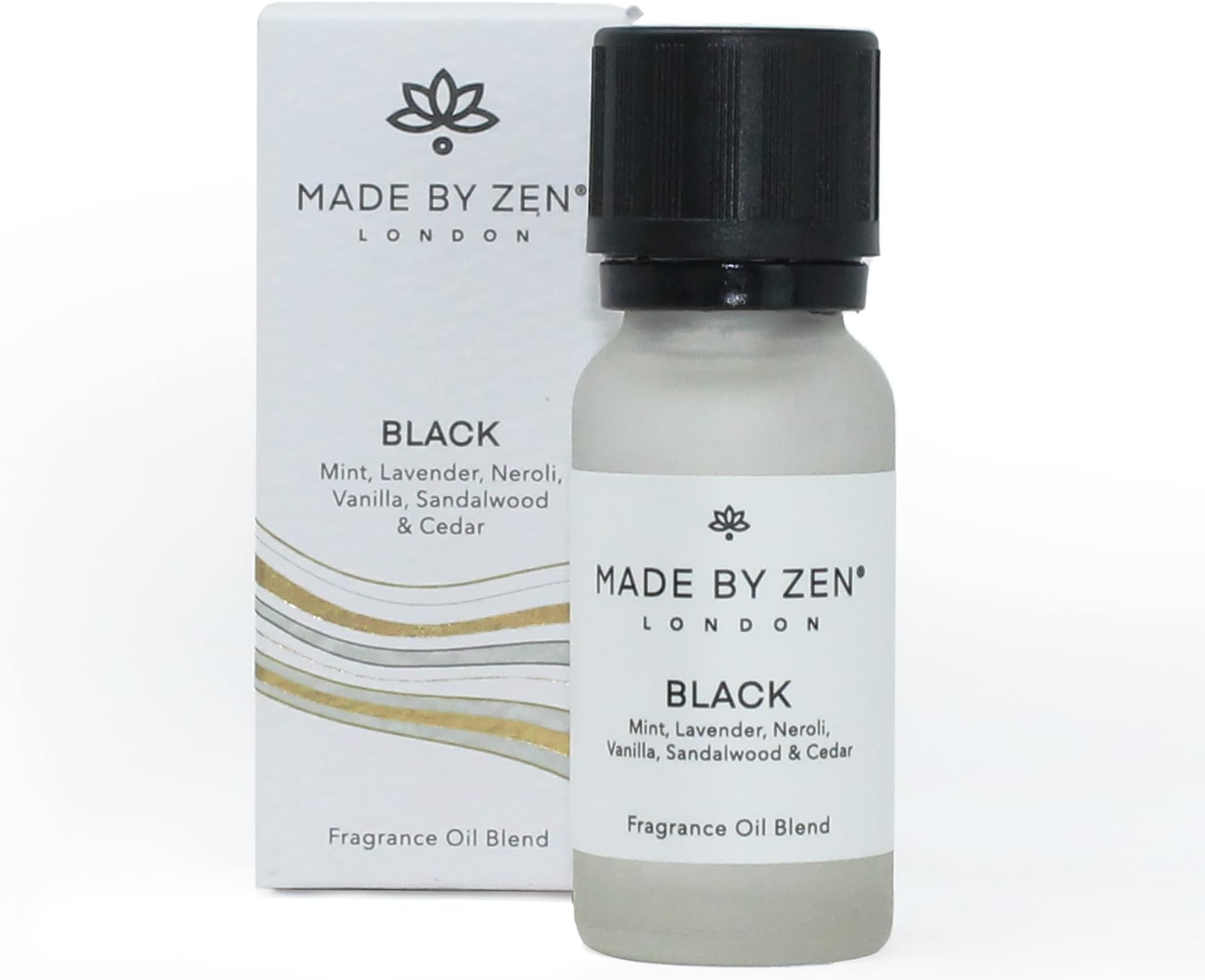 MADE BY ZENBlack Signature Fragrance Oil | Luxury Scents for Your Electric Diffuser | The Perfect Home Fragrance to Boost Your Mood (Black New)
