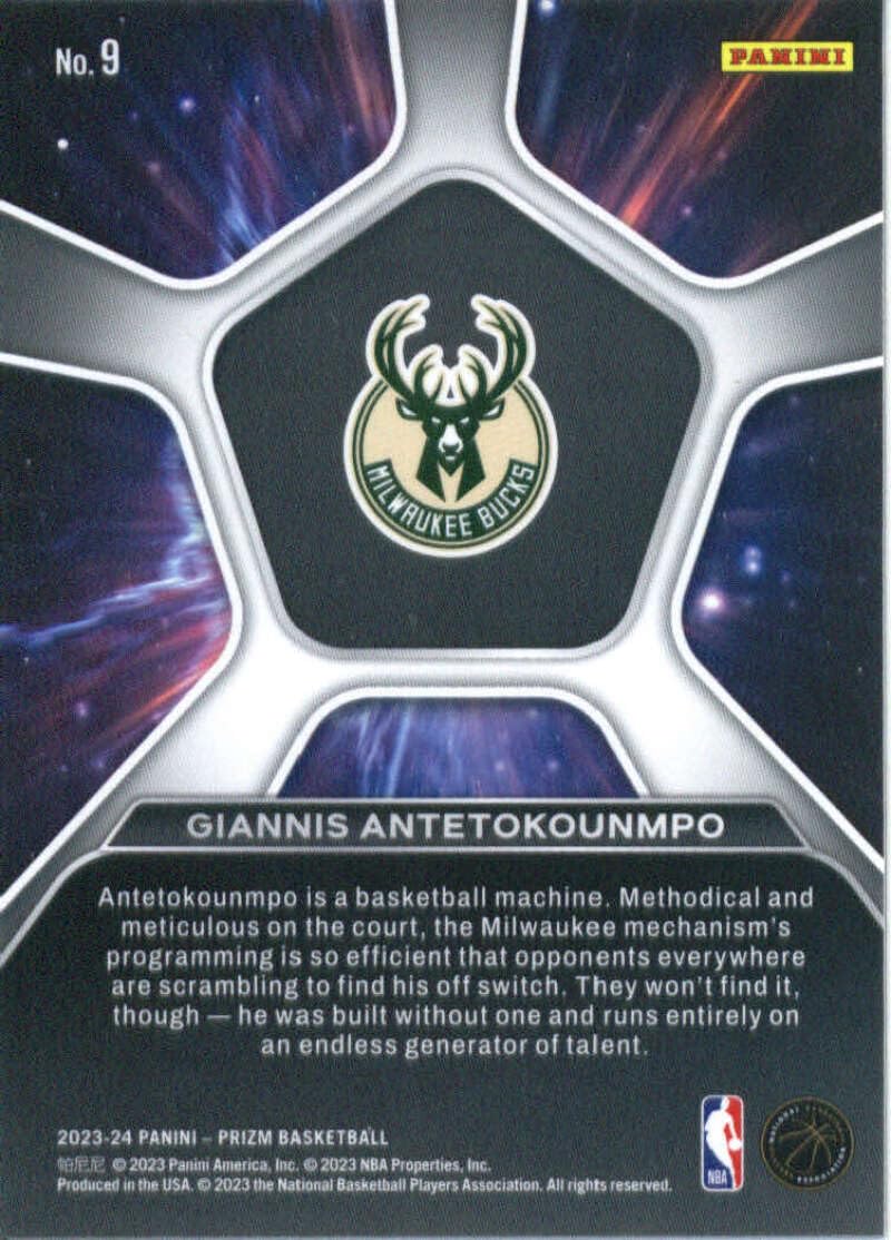 Amazon.com: 2023-24 Panini Prizm Deep Space #9 Giannis