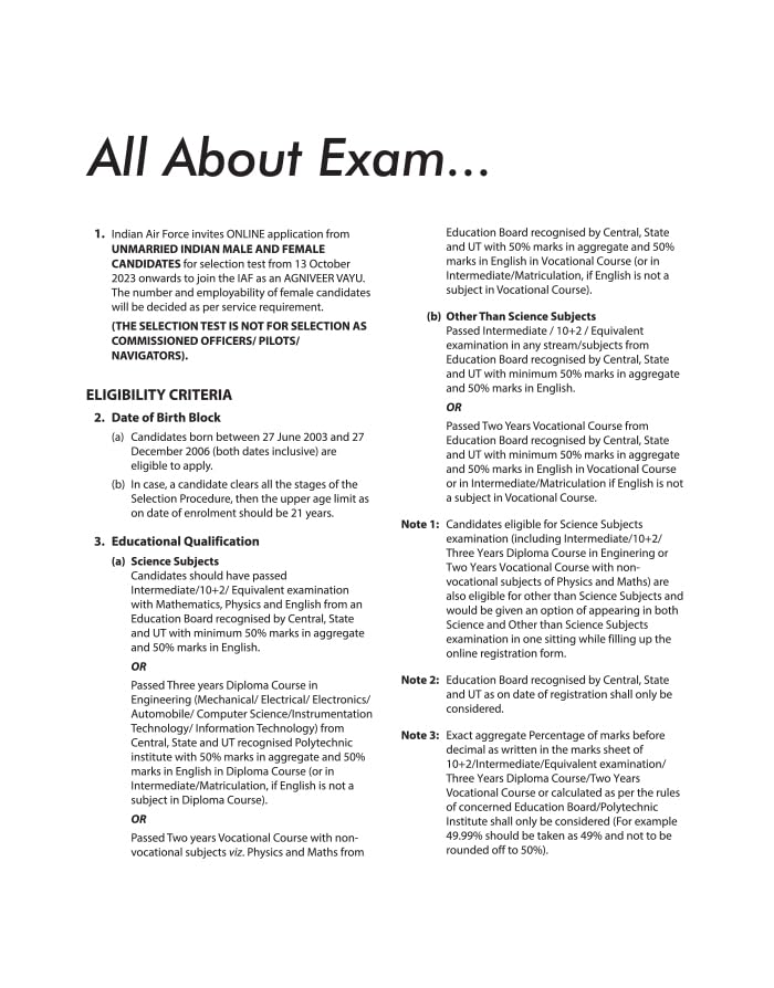 Arihant Bhartiya Vayu Sena Agniveer Vayu Phase 1 Guide for Group Y Other Then Science Subjects 3