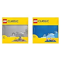 LEGO 11024 Classic Base Grigia, Tavola per Costruzioni Quadrata con 48x48 Bottoncini