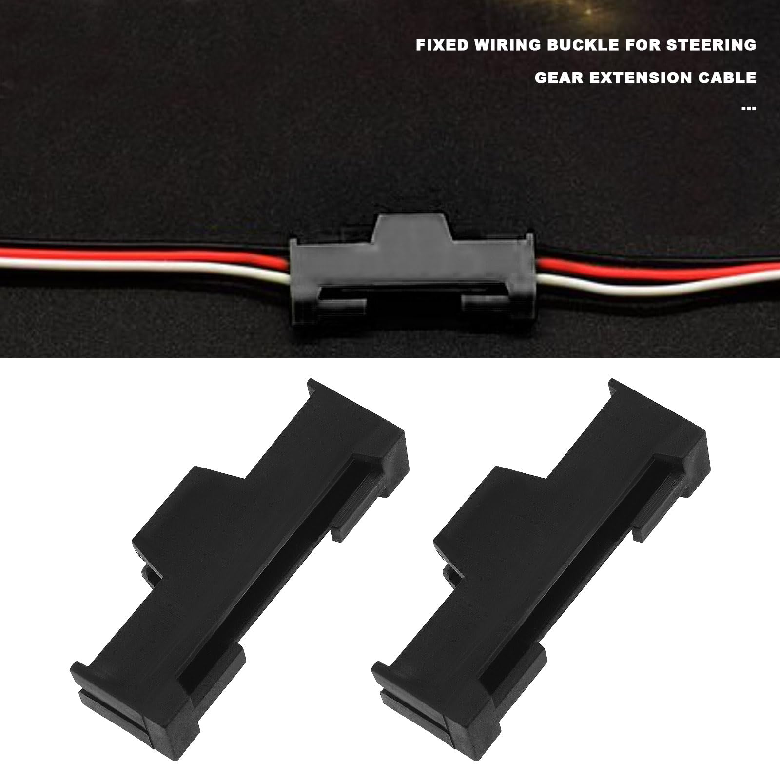 VGOL 20pcs Servo Extension Cable Buckle Extension Wire Plastic Buckle Servo Expansion Wire Clip Servo Wire Clip Safety Lock Servo Fixed Wiring Buckle - Image 2