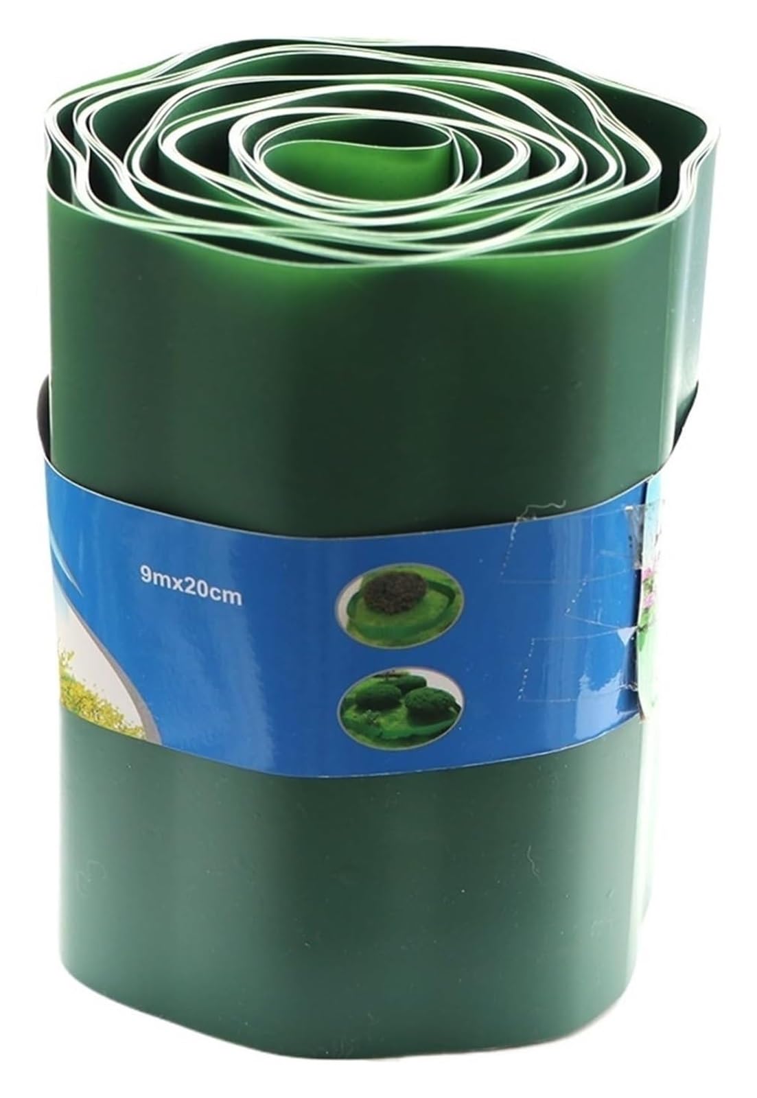 Bordures de Jardin, Bordure de Jardin en Plastique, clôture pelouse Verte 10/15/20cm X 9M(20cmx9M)