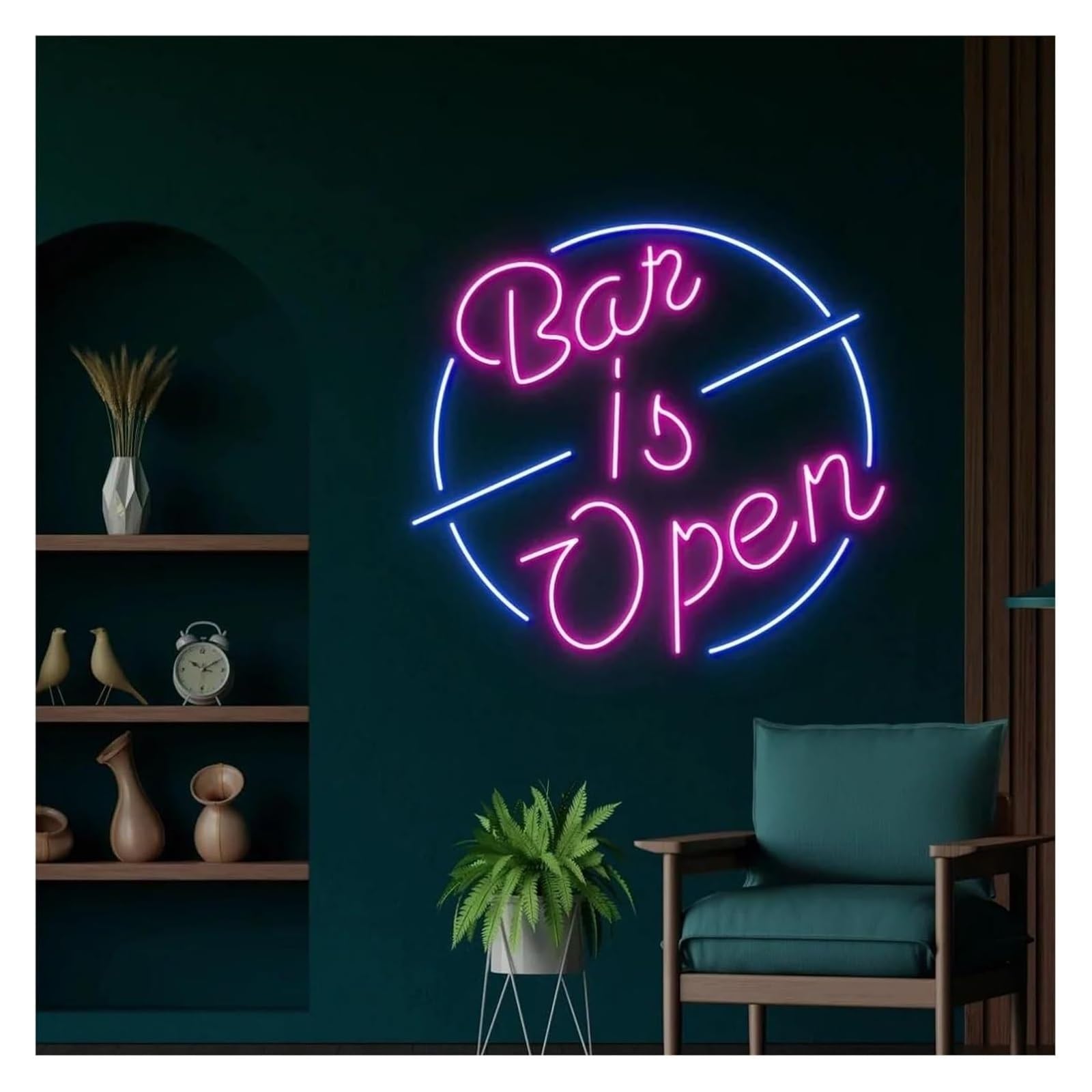 Lámpara de señal Letrero de neón con luz regulable para barra abierta, Para ideal para fiestas, salones, tiendas y hoteles