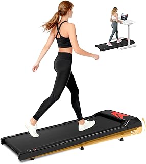 AiQInu Walking Pad Treadmill, Walking Pad 5% Tilt, with Remote Control, LED Display and Bluetooth Functionality, Walking P…