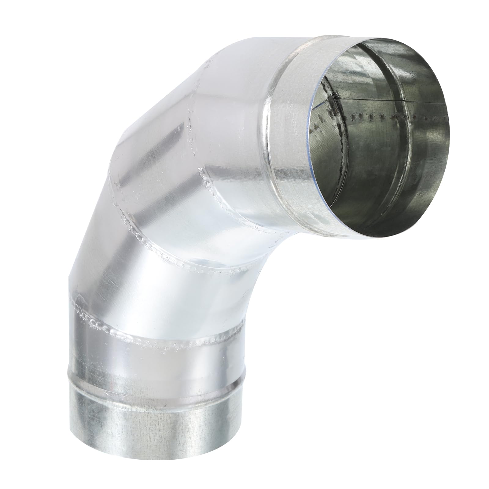 Conector de tubo de conducto en codo de 90 grados de 4" de diámetro exterior, adaptador de conector de tubo redondo curvado para ventilación de secadora, accesorio para ventilación de secadora, HVA