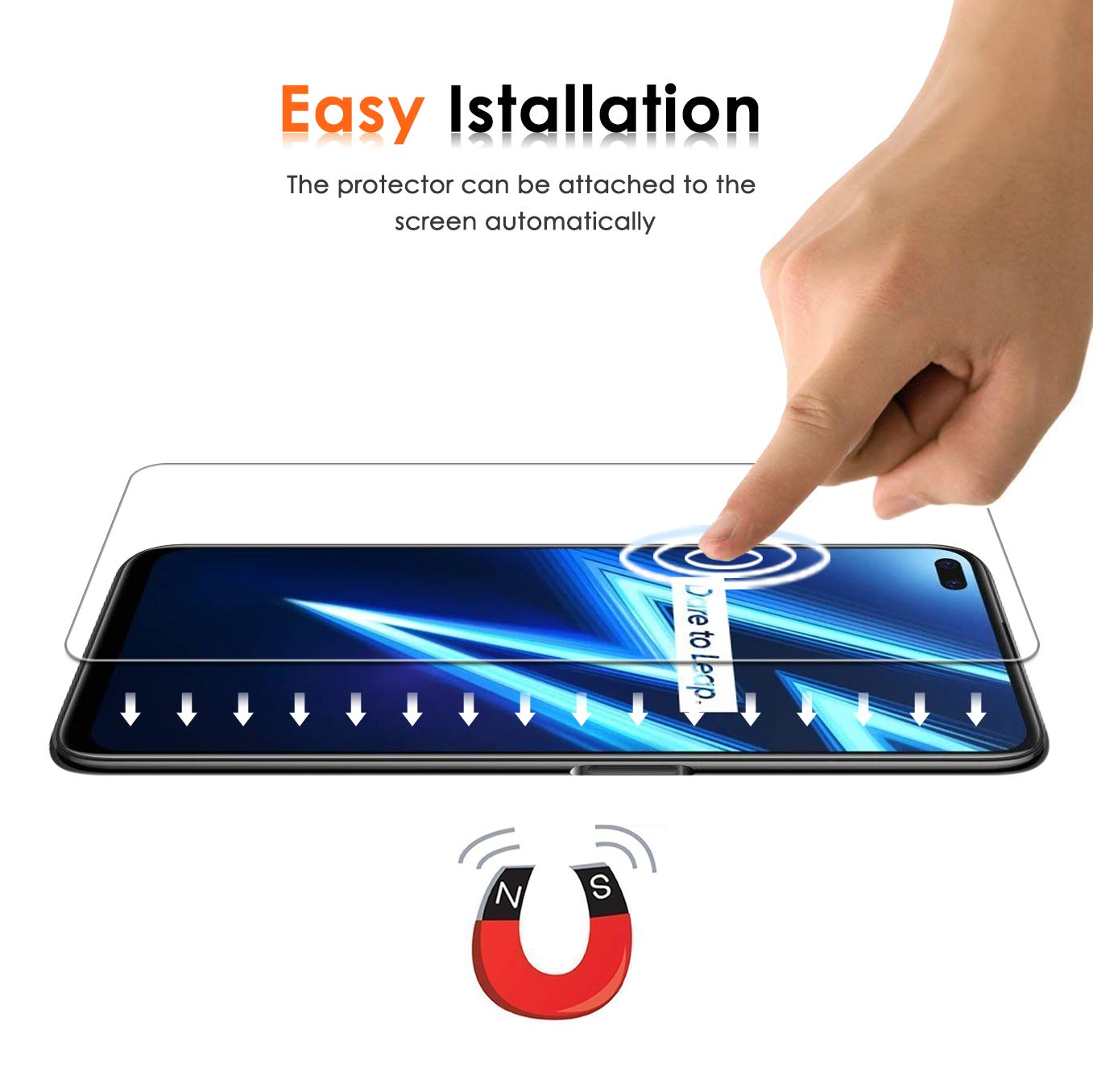 Slabo 2 x Pellicola Protettiva di Schermo Alta Protezione per Realme 6