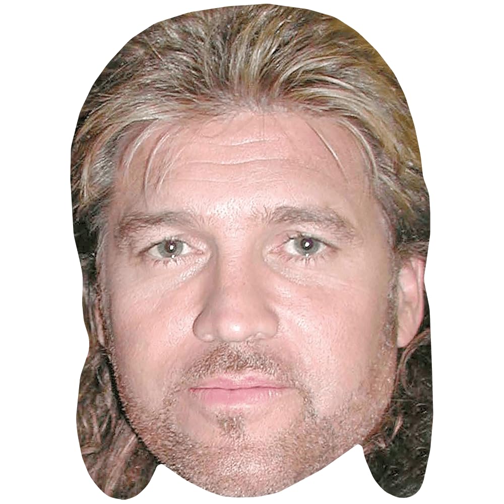 Celebrity Cutouts Lifelike Billy Ray Cyrus (Mullet) Celebrity Mask, Flat Card Face, Fancy Dress Mask
