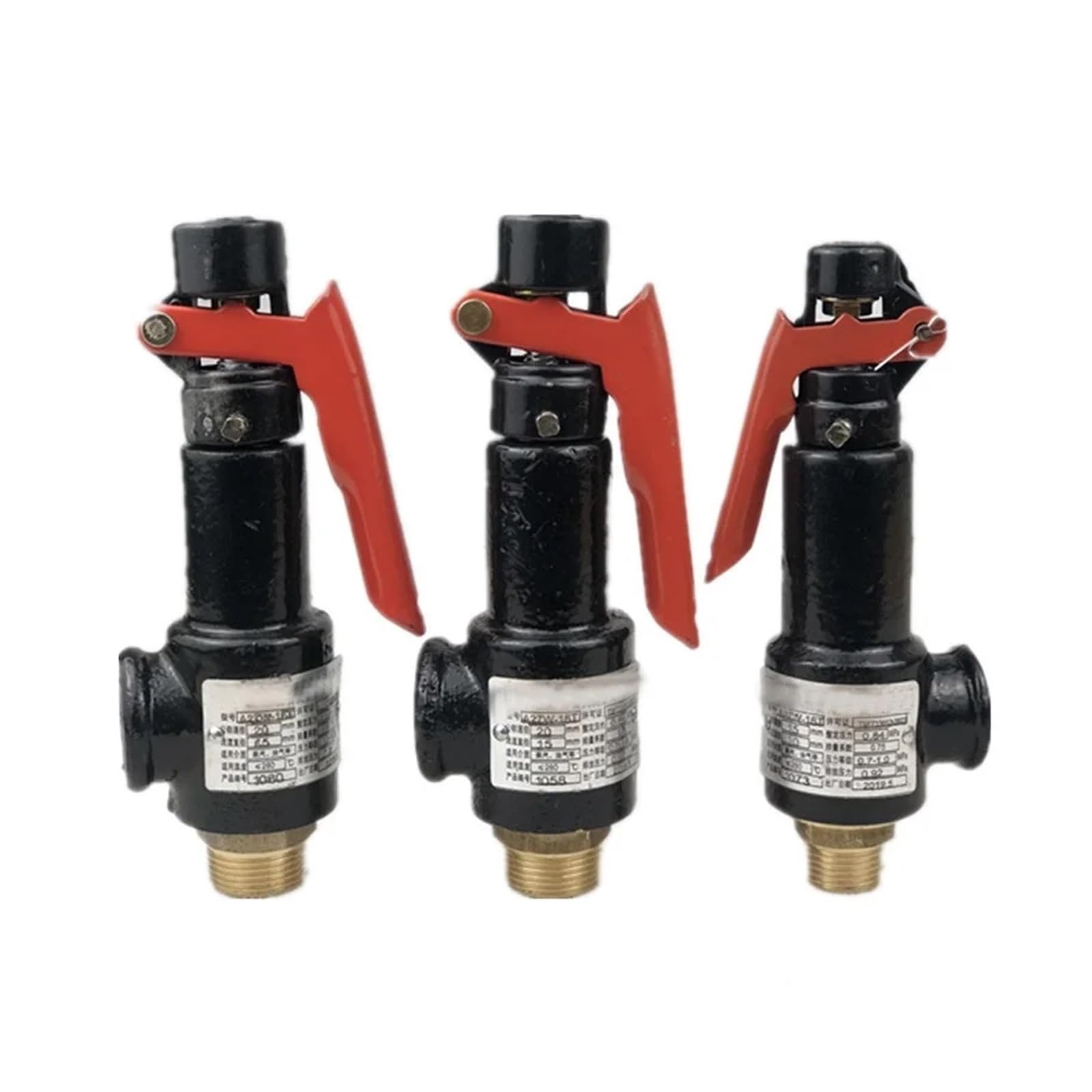 1pcs Spring Type Pressure Relief Valve Iron Body Pressure Release Valve for Air Compressor Screw Machine Boiler A27W-10T(DN25)