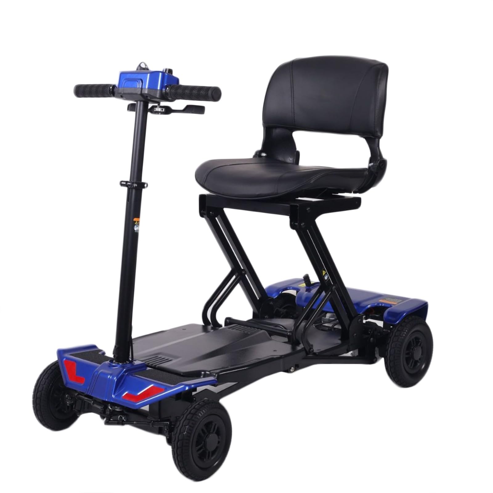 Scooters de Movilidad, Scooter de Movilidad Ligero y Plegable de 4 Ruedascon Batería Extraíble, Asiento cómodo - Ideal para Personas Mayores y discapacitadas
