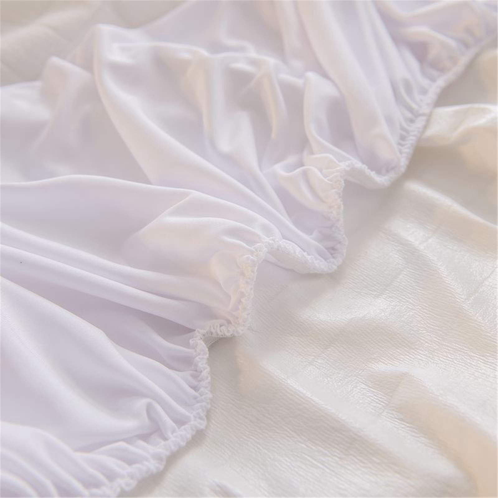 Ultra Suave 100% Tela de algodón Cubierta de colchón Impermeable Cubierta de colchón/Cuna/Transpirable,Blanco,200X220cm