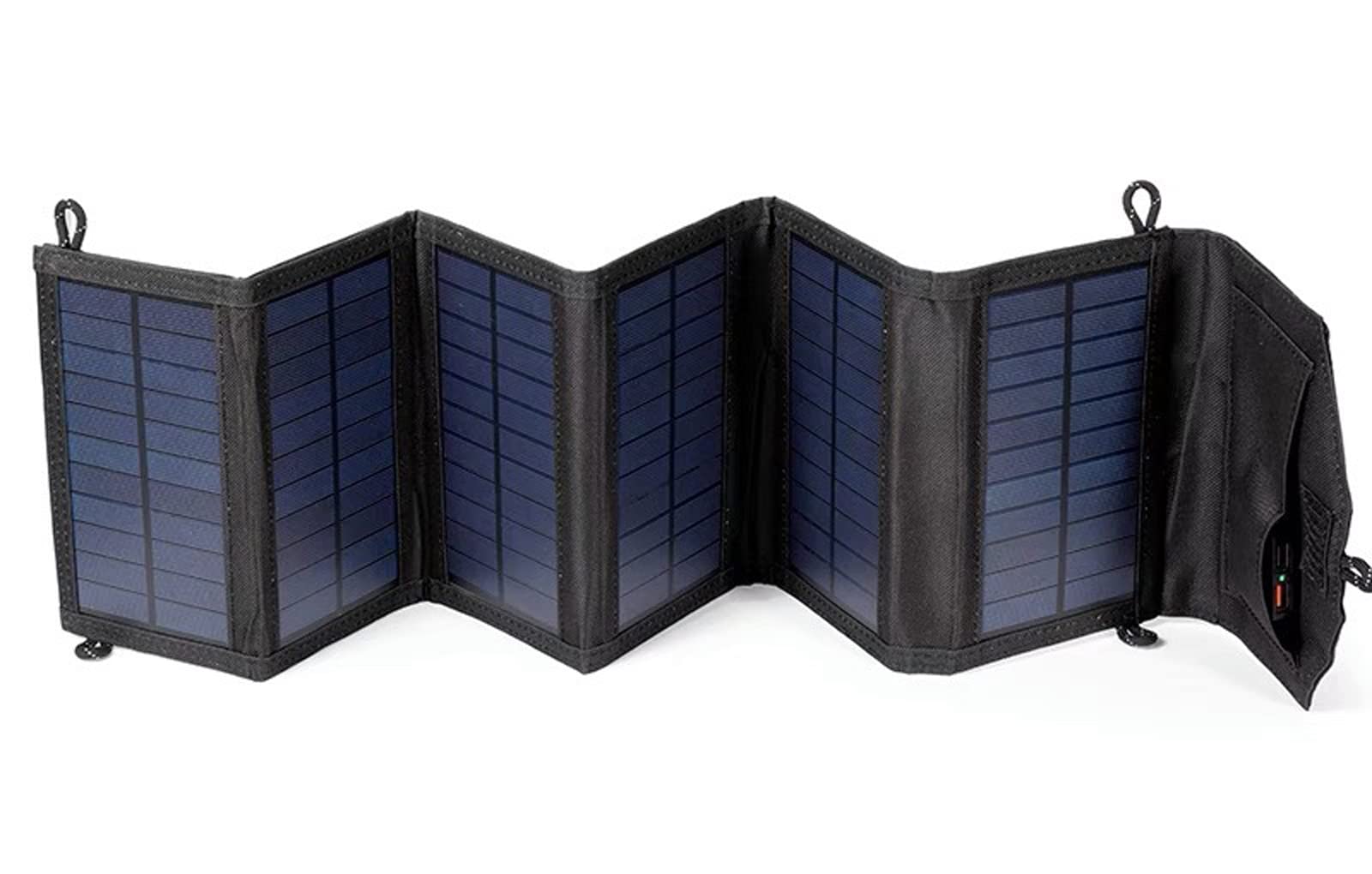 Cargador solar de 20W portátil y batería impermeable para acampada al aire libre 1