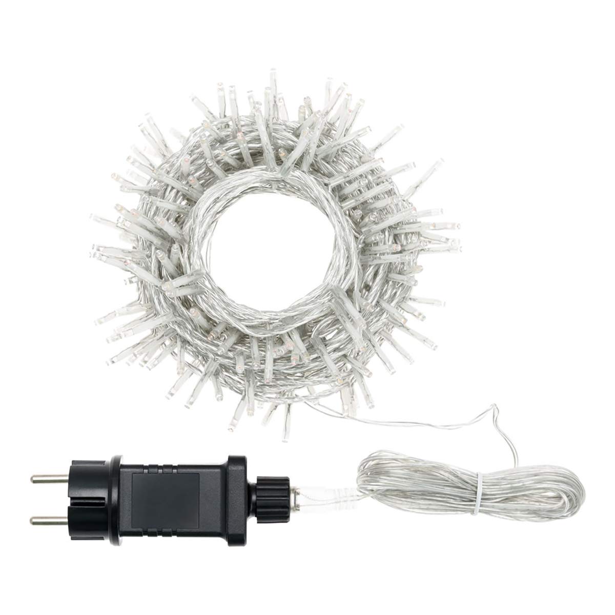 H HANSEL HOME Guirnalda Luces Led de Navidad Luces de Árbol de Navidad Uso Interior/Exterior IP44 Impermeable Cable Transparente (Luz Multicolor, 100 Leds 5M) — view 4