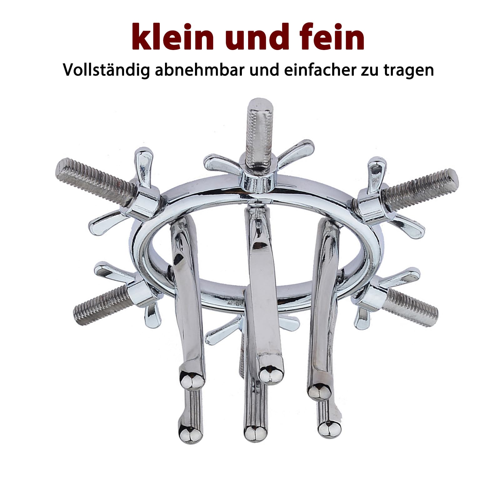 Expansor anal vaginal de metal, dilatador anal ajustable espéculo, dilatación anal plugs para fisting juguete sexual para hombres y mujeres, juguetes anales para parejas (A)