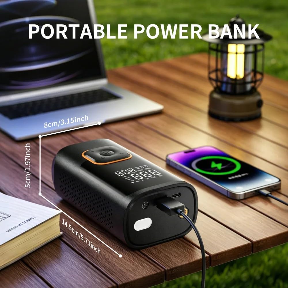 Compresseur Air Gonfleur de pneu portatif de voiture Gonfleur Electrique