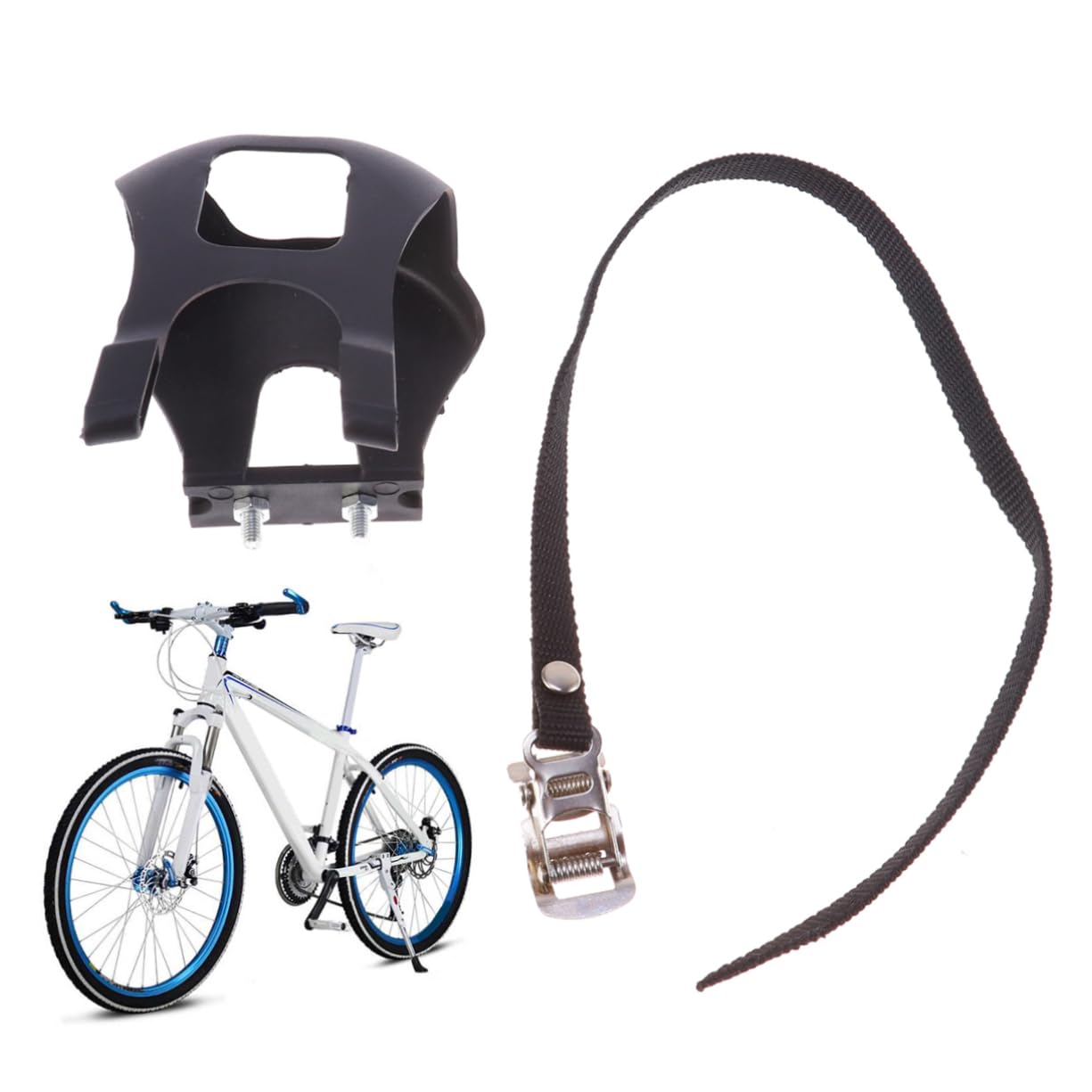 HANABASS Fahrrad-zehenclip Für Pedal Fahrradpedal Pedalboards Straßenpedale Mit Zehenclips Fixie-Fahrrad Fahrrad-radlager Radfahren Zehenclips Tretfahrräder -Pedale Pedalriemen